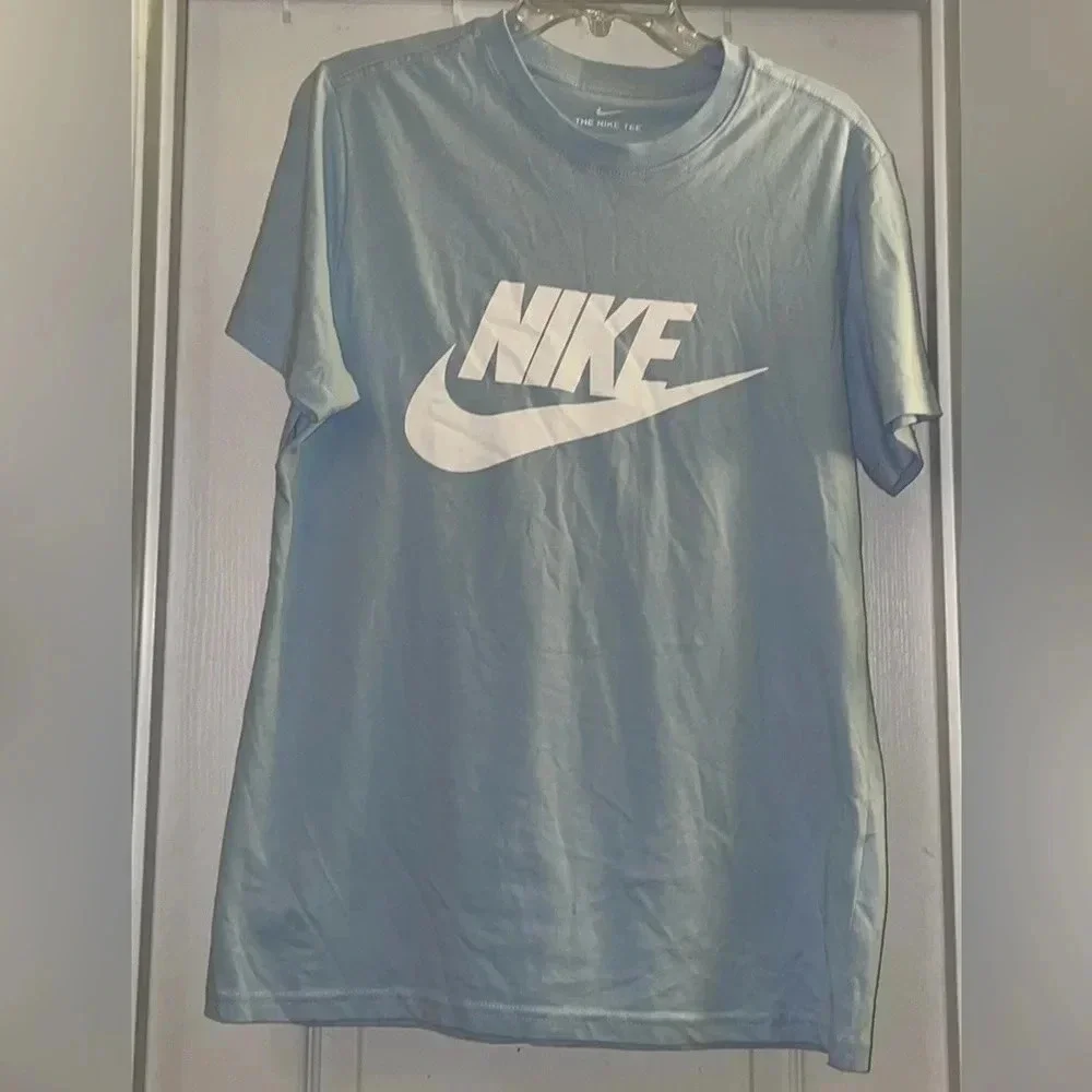 Nike Swoosh Sky Blue Tee Shirt